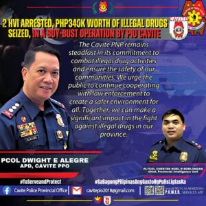 2 HIGH VALUE INDIVIDUALS, HULI SA BUY-BUST OPERATION NG CAVPPO